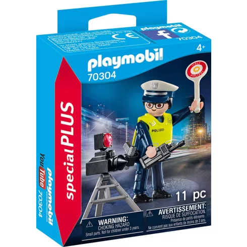 Playmobil 70304 Rendőr sebességmérővel