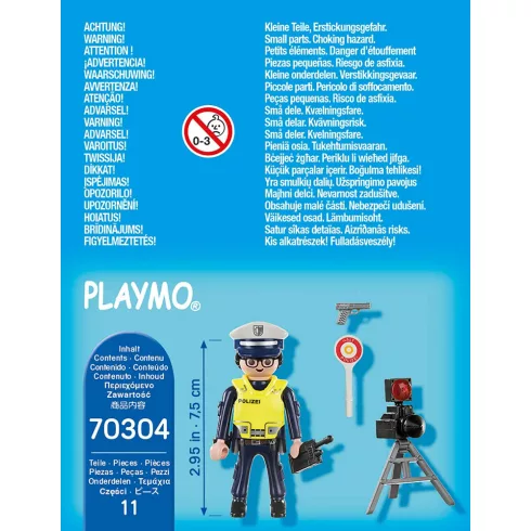Playmobil 70304 Rendőr sebességmérővel