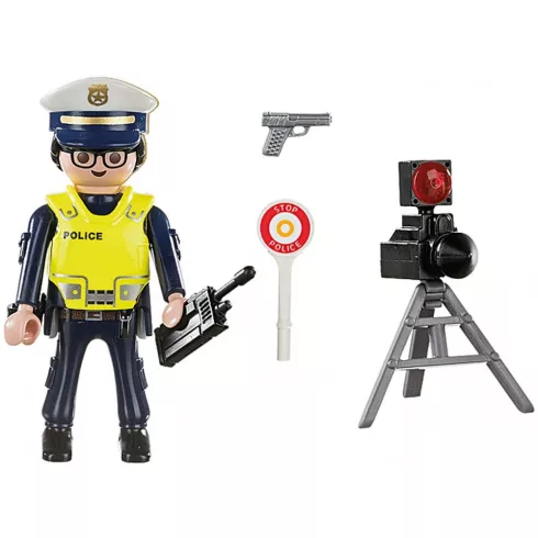 Playmobil 70305 Rendőr sebességmérővel