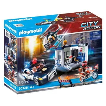   Playmobil 70326 Rendőrség autóval, motorral és helikopterrel