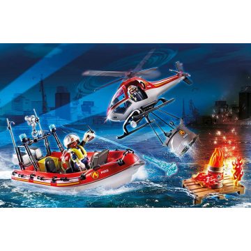 Playmobil 70335 Tűzoltóság helikopterrel és hajóval