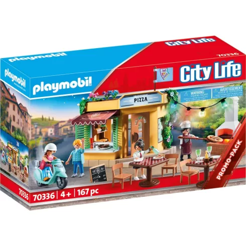 Playmobil 70336 Pizzéria kerthelyiséggel
