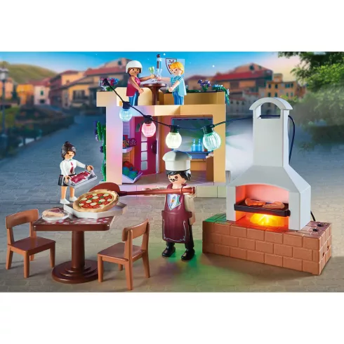 Playmobil 70336 Pizzéria kerthelyiséggel