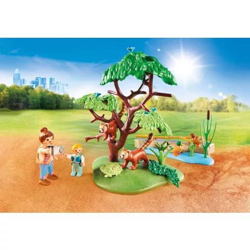 Playmobil 70344 Kacsák és vörös pandák a kifutón