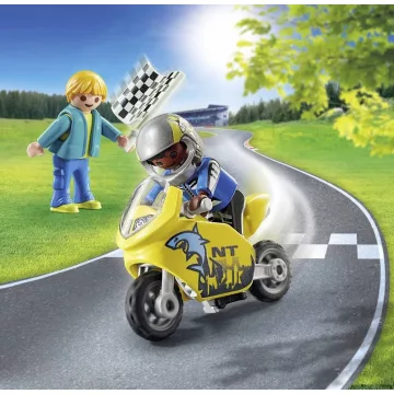 Playmobil 70380 Fiúk versenymotorral