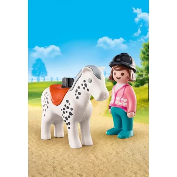 Playmobil 70404 1.2.3 Lovas lóval