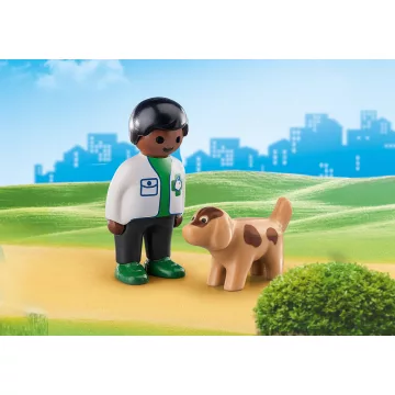 Playmobil 70407 1.2.3 Állatorvos kiskutyával
