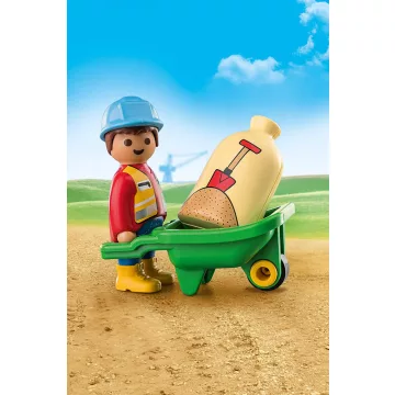 Playmobil 70409 1.2.3 Építőmunkás talicskával