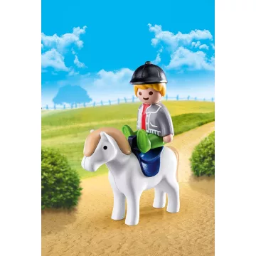 Playmobil 70410 1.2.3 Kisfiú pónival