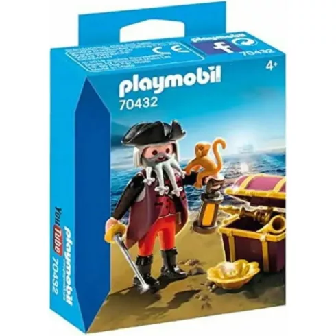 Playmobil 70432 Kalózkapitány kincsesládával