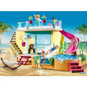 Playmobil 70435 Nyaraló medencével és csúszdával