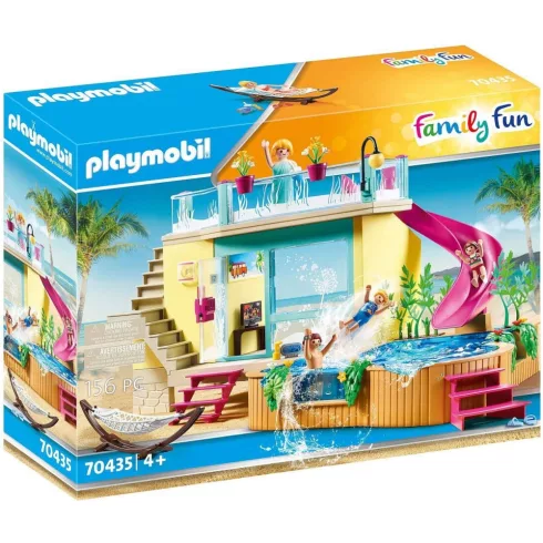 Playmobil 70435 Nyaraló medencével és csúszdával