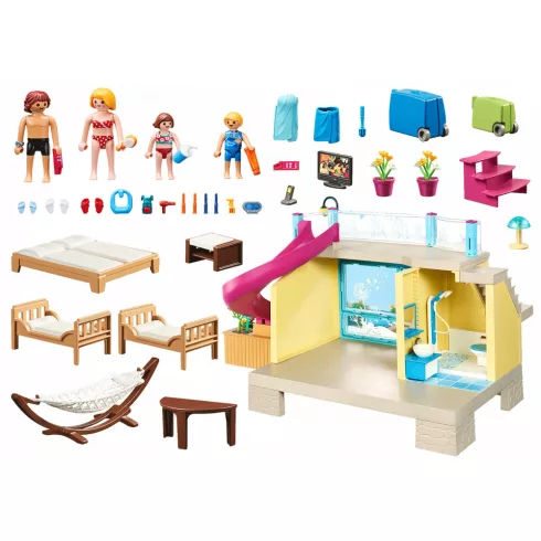 Playmobil 70435 Nyaraló medencével és csúszdával