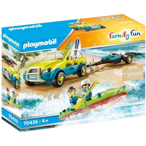 Playmobil 70436 Strandautó utánfutóval és kenuval