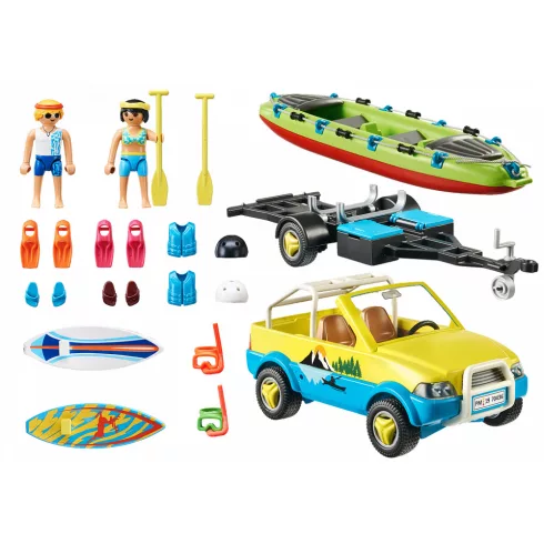 Playmobil 70436 Strandautó utánfutóval és kenuval
