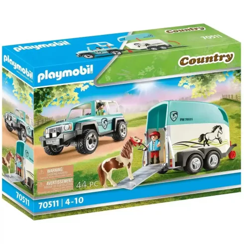 Playmobil 70511 Terepjáró pónilószállítóval (csomagolássérült)