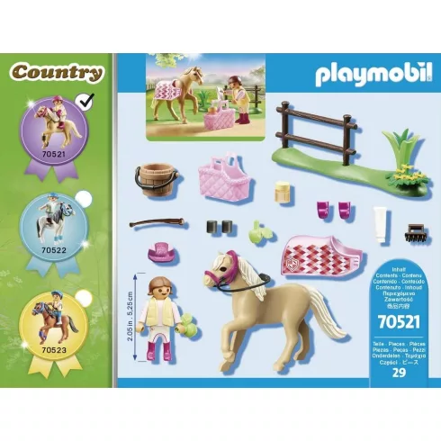 Playmobil 70521 Német lovagló-póni kiegészítőkkel