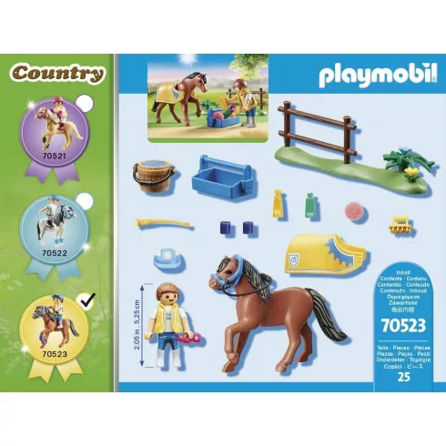Playmobil 70523 Welsh póni kiegészítőkkel (csomagolássérült)
