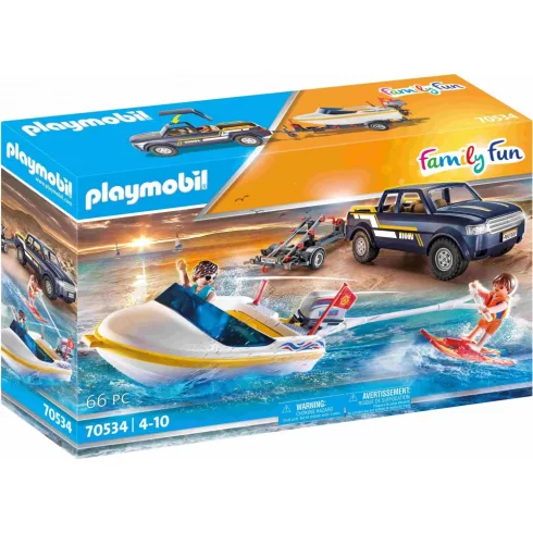 Playmobil 70534 Pick-up utánfutóval és motorcsónakkal