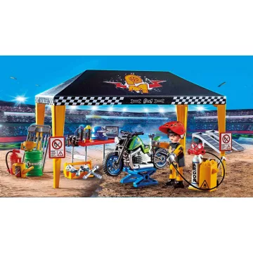 Playmobil 70552 Stuntshow - Szervizsátor motorral