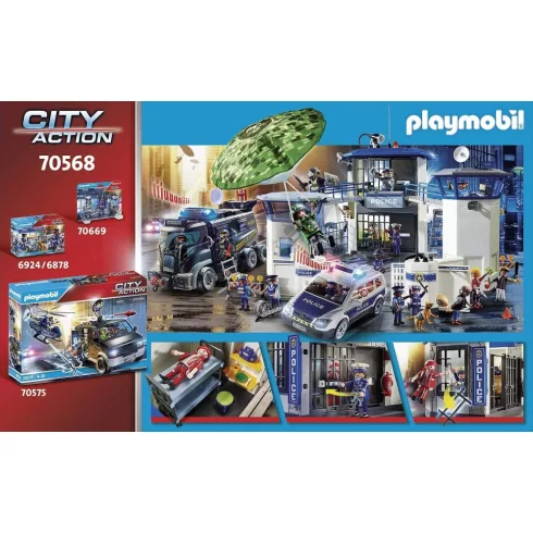 Playmobil 70568 Rendőrség börtönnel és motoros rendőrrel