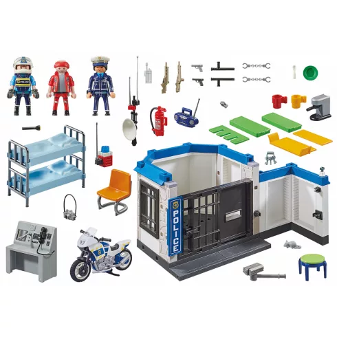 Playmobil 70568 Rendőrség börtönnel és motoros rendőrrel
