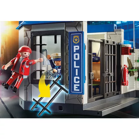 Playmobil 70568 Rendőrség börtönnel és motoros rendőrrel