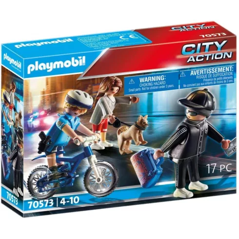 Playmobil 70573 Biciklis rendőr bevetésen