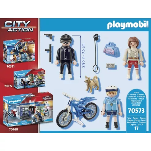 Playmobil 70573 Biciklis rendőr bevetésen