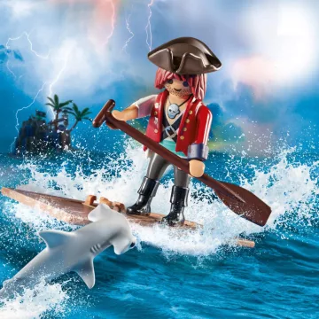 Playmobil 70598 Kalóz tutajon cápával