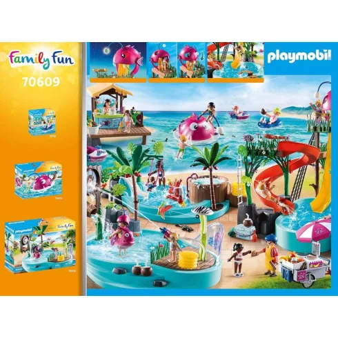 Playmobil 70609 Aquapark csúszdával
