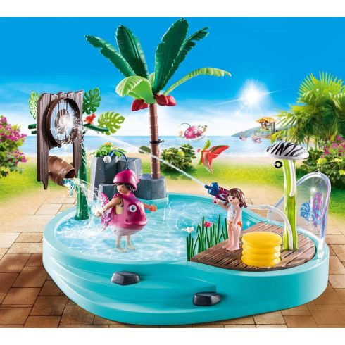 Playmobil 70610 Élménymedence vízspriccelő játékkal