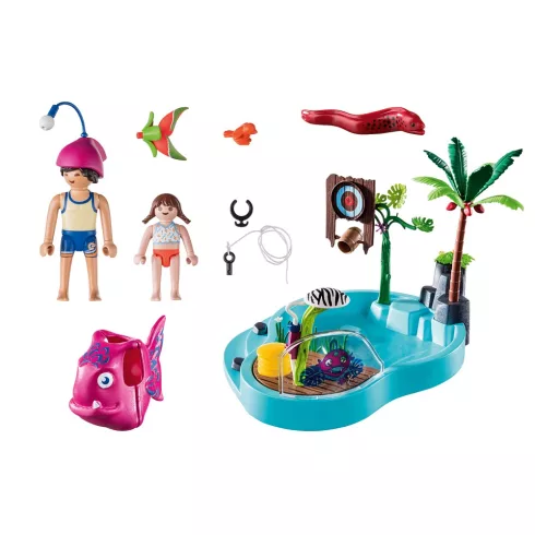 Playmobil 70610 Élménymedence vízspriccelő játékkal