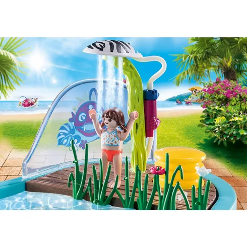 Playmobil 70610 Élménymedence vízspriccelő játékkal