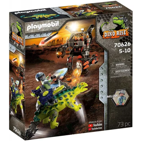 Playmobil 70626 Dínó csata: Euoplocephalus és harci robot