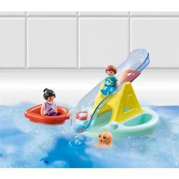 Playmobil 70635 1.2.3 Fürdőjáték vízicsúszdával