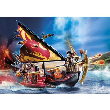   Playmobil 70641 Novelmore - Burnham harcosok vitorlás tűzhajója (csomagolássérült)