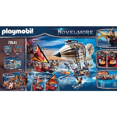 Playmobil 70641 Novelmore - Burnham harcosok vitorlás tűzhajója (csomagolássérült)