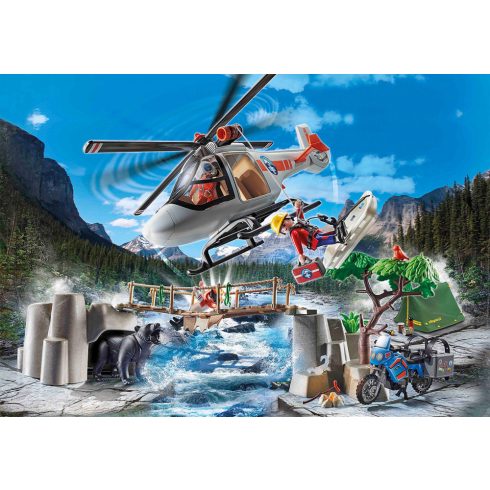 Playmobil 70663 Helikopteres mentőakció a kanyonban (csomagolássérült)
