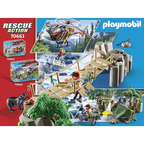Playmobil 70663 Helikopteres mentőakció a kanyonban