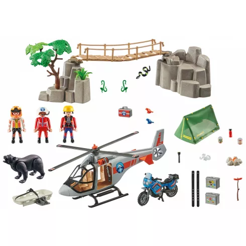 Playmobil 70663 Helikopteres mentőakció a kanyonban