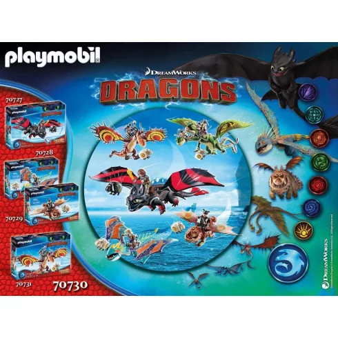 Playmobil 70730 Dragon Racing - Kőfej és Fafej Töffel és Böffel