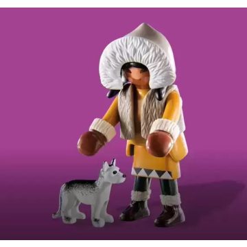   Playmobil 70735 Eszkimó kutyával zsákbamacska figura 22. sorozat (lányoknak)