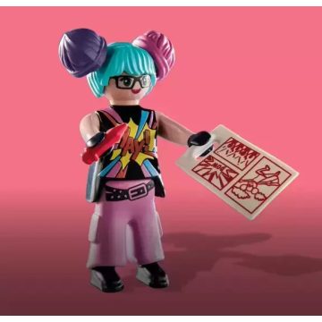   Playmobil 70735 Képregény rajzoló lány zsákbamacska figura 22. sorozat (lányoknak)