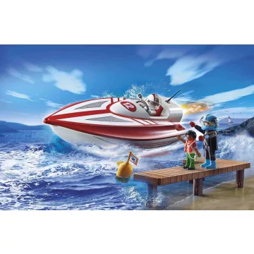Playmobil 70744 Sport motorcsónak víz alatti motorral