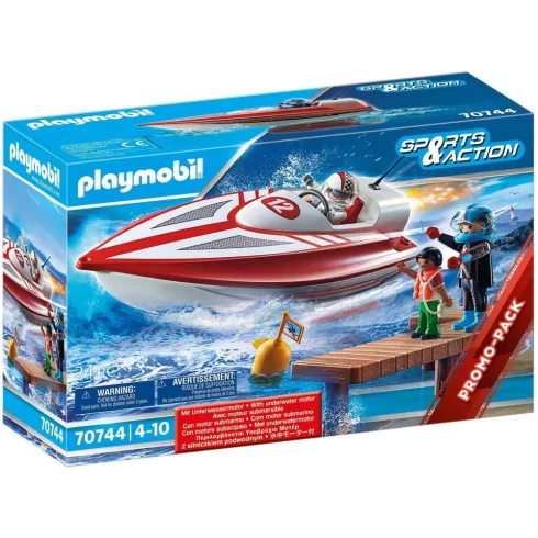 Playmobil 70744 Sport motorcsónak víz alatti motorral