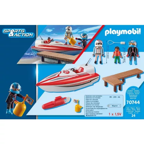 Playmobil 70744 Sport motorcsónak víz alatti motorral