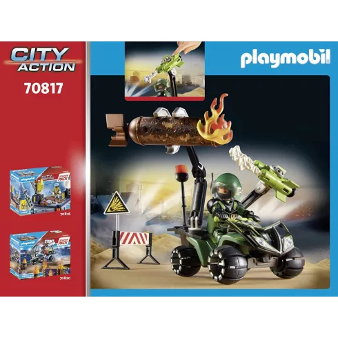 Playmobil 70817 StarterPack Rendőrségi tűzszerész bevetésen