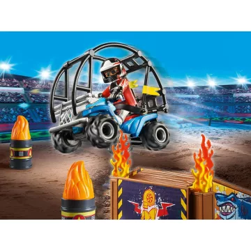   Playmobil 70820 StarterPack Kaszkadőr quaddal és lángoló rámpával