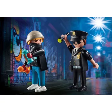 Playmobil 70822 Rendőr és graffitis